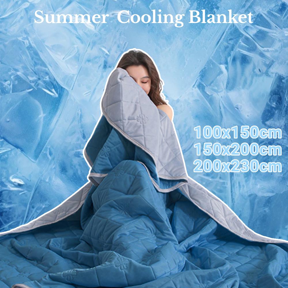 Coperta Fresca Traspirante Grado A Coperta Rinfrescante Lavabile Coperta Rinfrescata Estiva Leggera Morbida Trapunta per Condizionatore d'Aria