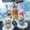 Car plush ornament  Anime Figure labubu 1.0 Monster Vinyl Blind Box Series Heartbeat Macaron Doll  Kids Gift Birthday toy  Air outlet ornament