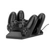Nitho - Dobbel lader Svart for PS4 DualSense-kontrollere