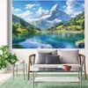 2D European Countryside Scenery Portrait Photo Backdrop