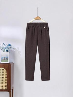 Autumn Women's Elastic Casual Pencil Pants - Slimming and Versatile for Moms