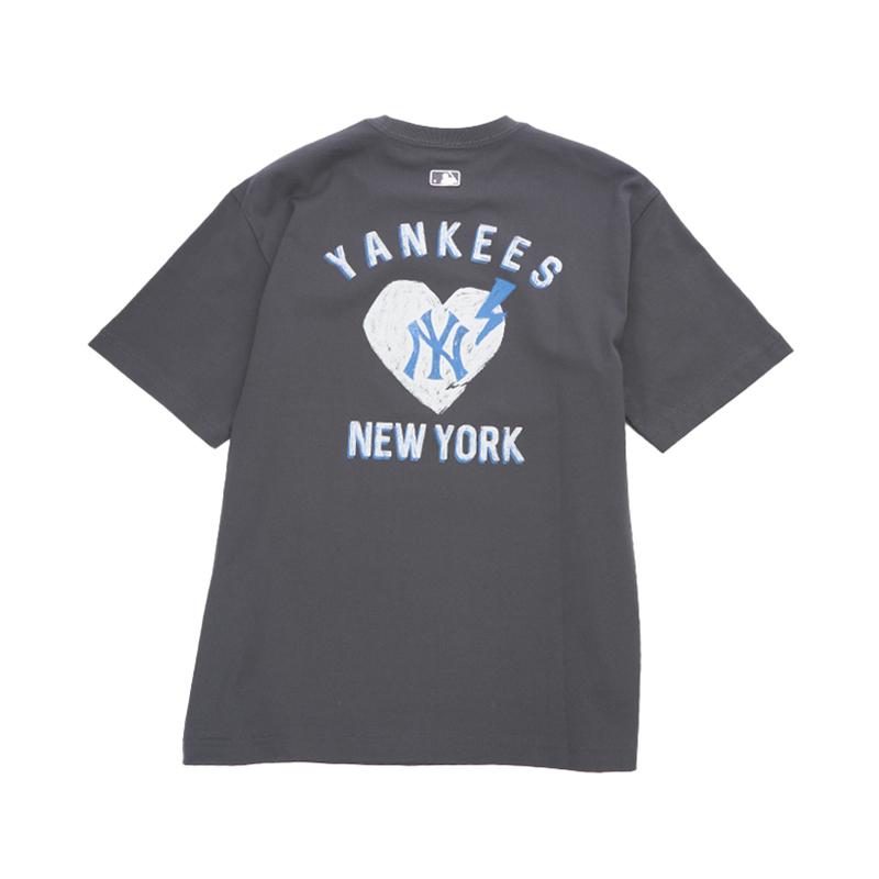 MLB T Shirts Unisex New York Yankees/Charcoal Gray Crew Neck 3ATSH0254-/ S