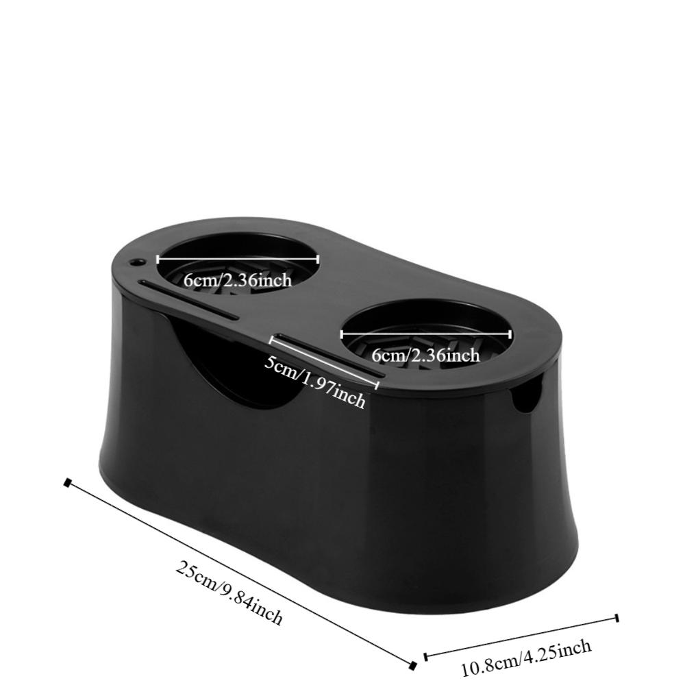 2 in 1 Kaffeetamperständer Silikonbasis Kunststoff Espresso Siebträgerhalter Große Kapazität Leise Kaffee Abschlagbox Café