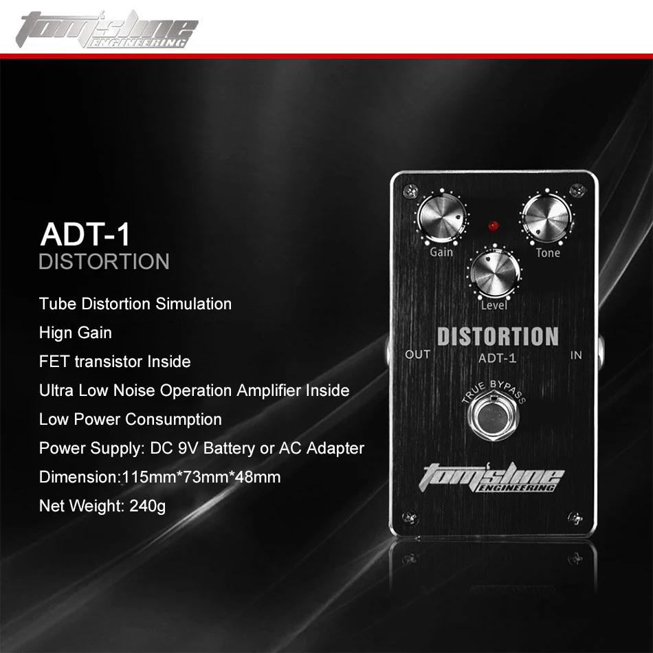 Aroma ADT-1 Symulacja Zniekształceń Efekt Gitarowy Pedał Obudowa ze Stopu Aluminium Prawdziwy Bypass Części i Akcesoria do Gitary Elektrycznej