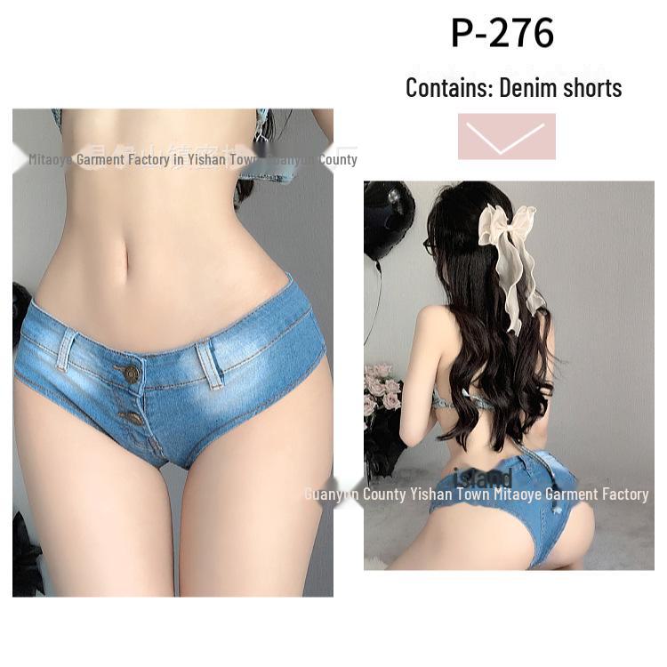 Low Waist Ripped Denim Shorts for Women - Sexy Nightclub Performance Hot Pants