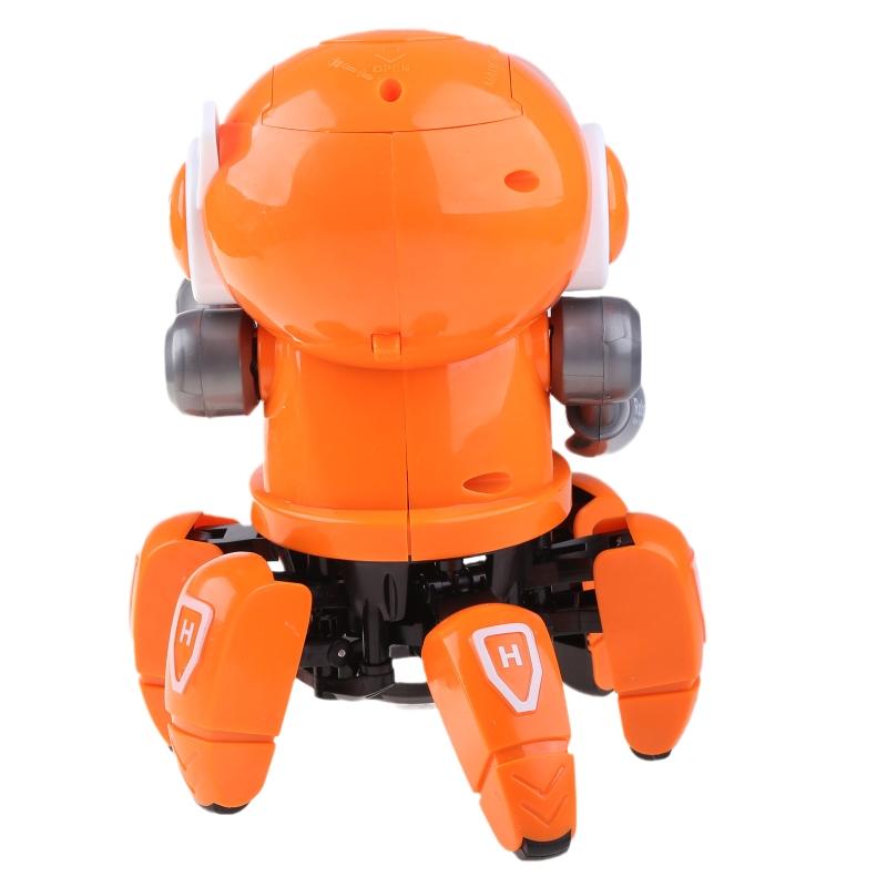 White/Pink/ Orange/ Blue Dancing Walking Robot Electric Dancing Robots for Kids Toddlers Boys & Girls Music Robot