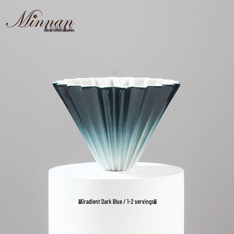 Rainbow Gradient V60 Ceramic Pour-Over Coffee Dripper & Filter Cup