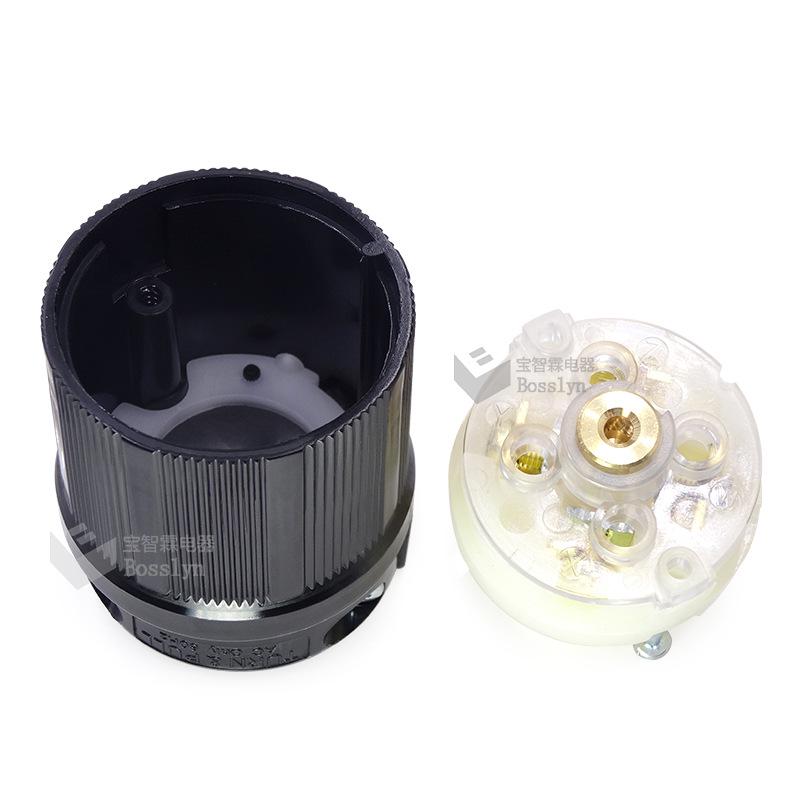 NEMA L22-20P High Power Plug: US Standard Aviation-Grade, Industrial Anti-Loosening Design for North & South America.
