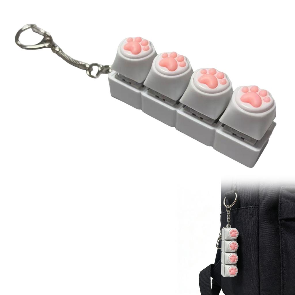 Sound Keyboard Toy Keyboard For Stress Sound Keyboard Clicker For School Travel Anxiety Keyboard Keychain Skateboard