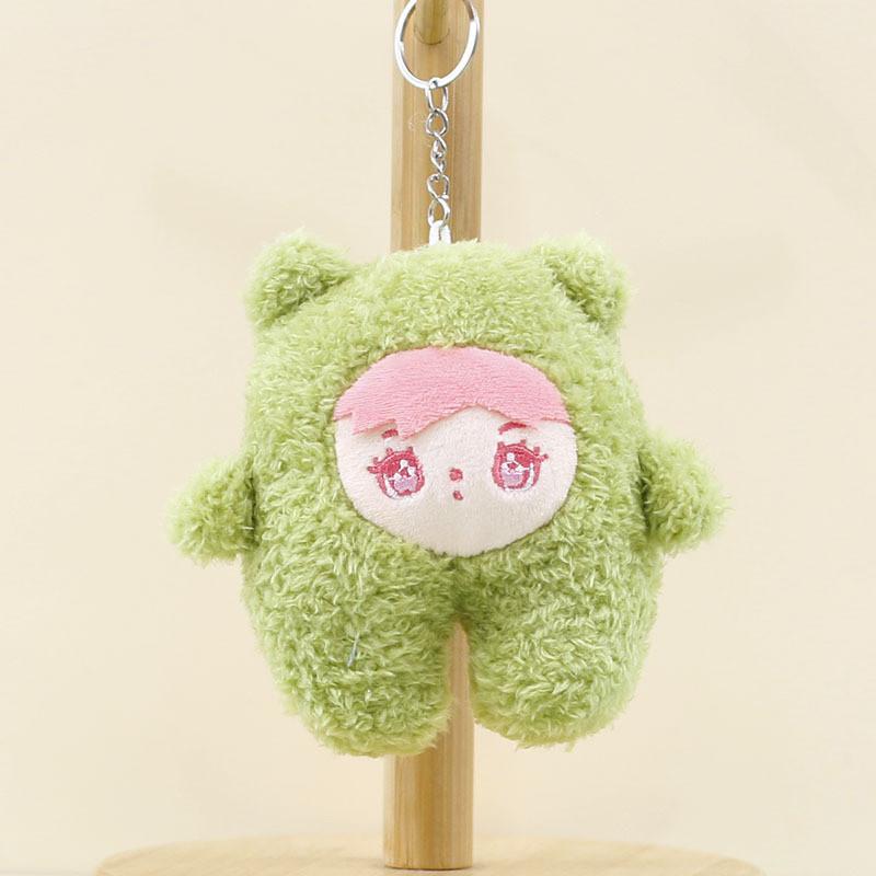 Adorable Plush Doll Keychain Cute Cartoon Bag Charm Stuffed Toy For Kids