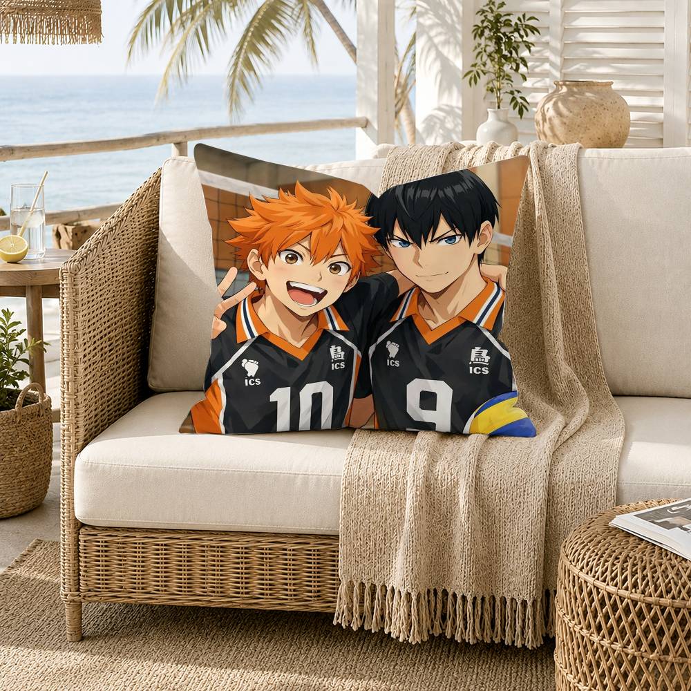 HHaikyuu Volleyball Japan Anime Pillow Case for Sofa Living Room Home office Decor Protective Cover
