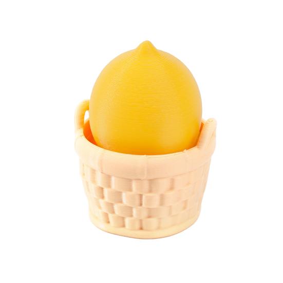 3D Printed Fruit Fidget Clicker Toy, Cute Press Button Sensory Toy, Miniature Fruit Basket Stress Relief Toy for Office Desk