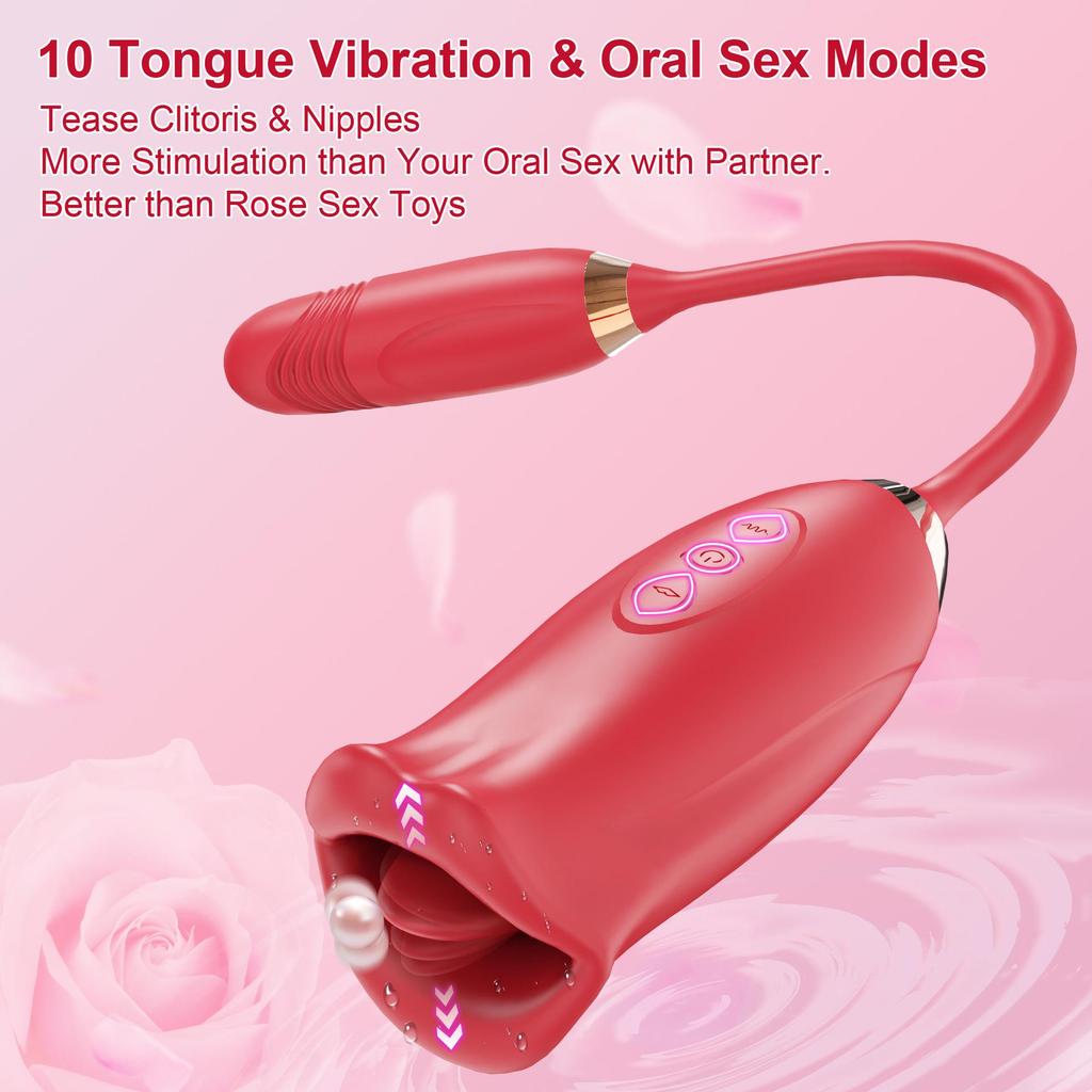 International Best-Selling Vibrating Tongue Massager for Women - Oral Pleasure Adult Toy