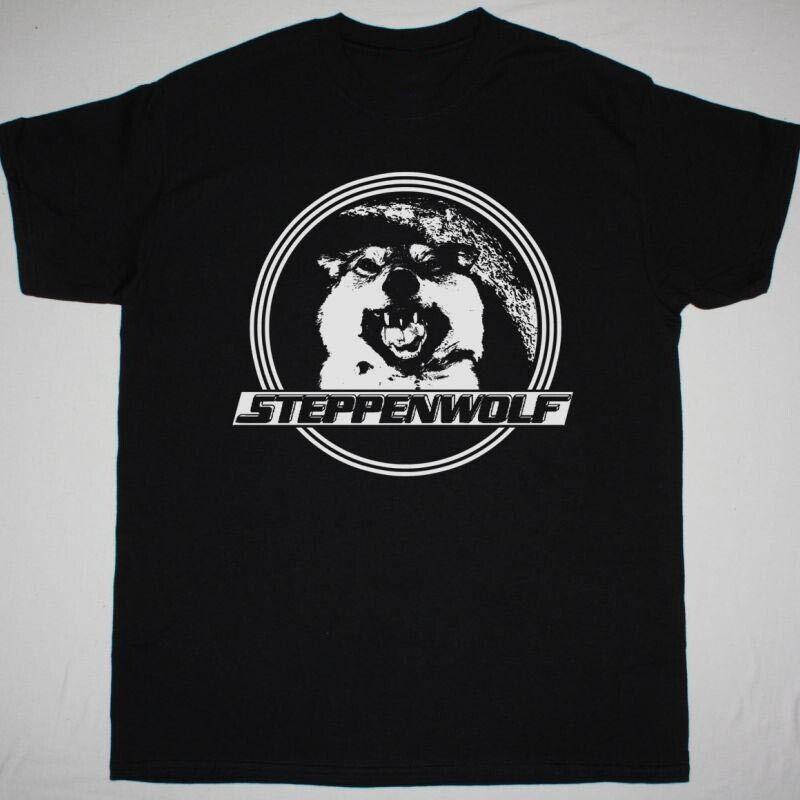 Vtg STEPPENWOLF LIVE STEPPENWOLF Cotton Black Unisex Shirt Unisex T-Shirt XXXXL
