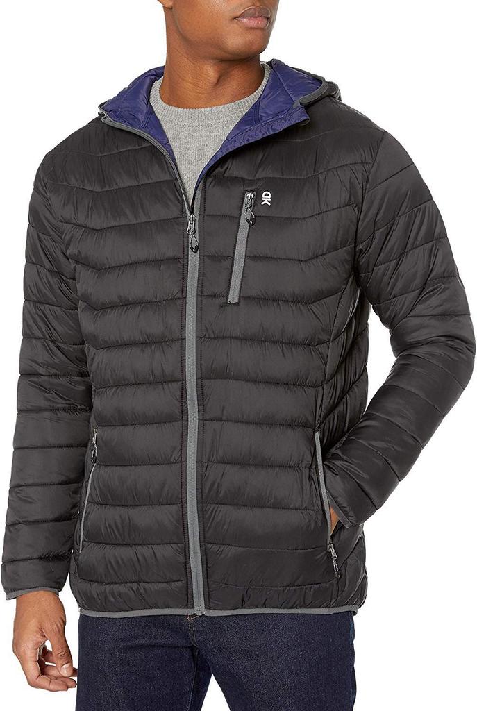 Little Donkey Andy Packable Puffer Lightweight Hooded Windproof Winter Size 2XL Men's Jacket, Coat, Black,