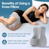 Memory Foam Knee Pillow for Orthopedic Sciatica Back Leg Hip Align Spine Pregnancy Body Pillows Back Support for Side Sleepers