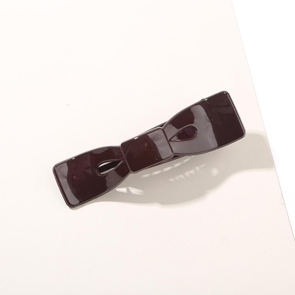 Stylish High-End Bow Tie Duckbill Hair Clip - Versatile, Seamless Hair Accessory