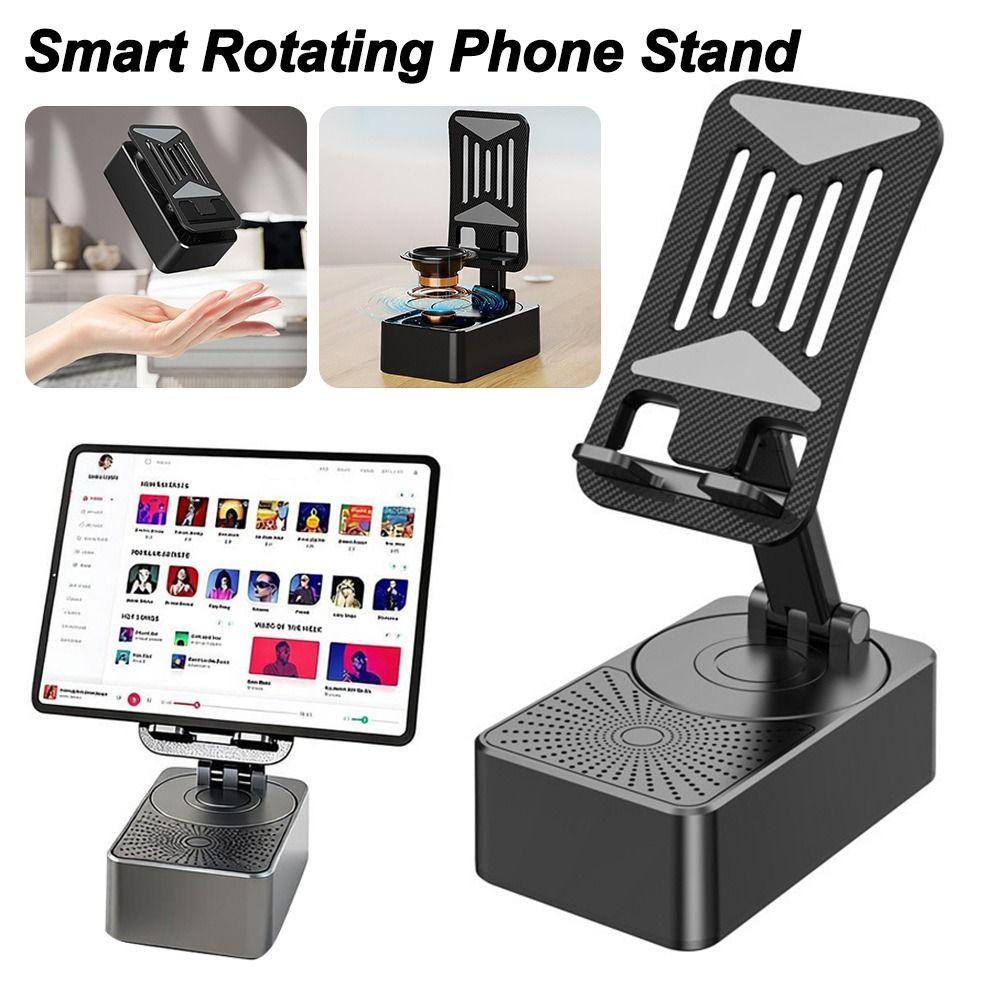 Support de téléphone pour haut-parleur Bluetooth pliable Support paresseux réglable Support double haut-parleur