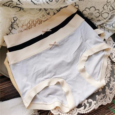 Modal Comfort Wrap Hip Wide Edge Ice Silk Unterwäsche Edge Einfache Mid-Taille Slips Damenhöschen