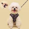 Small Dog Harness Vest Set Cute Traction Bracelet Medium Cat Collar Suit Soft Puppy Vest Harness Adjustable Pet Accessories