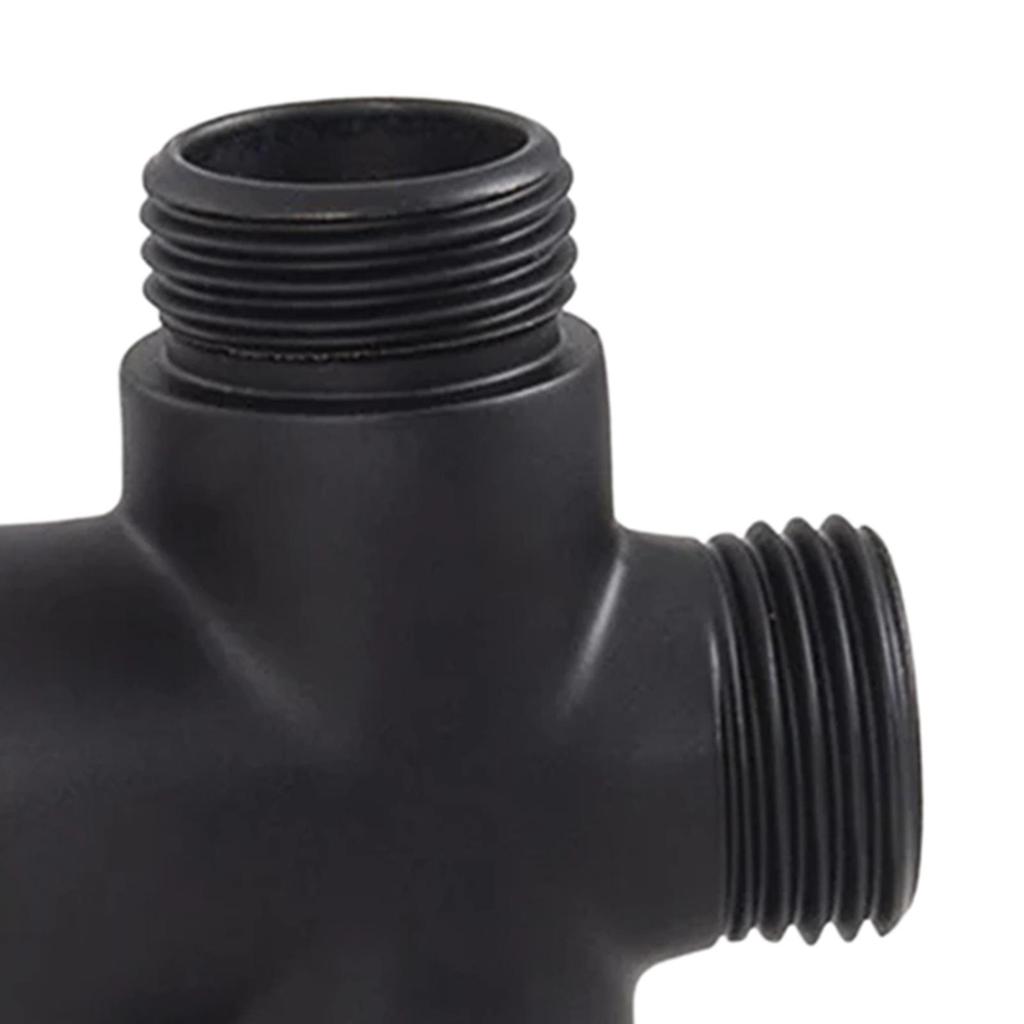T Shape Adapter Connector Three Way Replacement Component Shower Arm Diverter Valve
