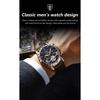 POEDAGAR Luxury Automatic Wristwatch Waterproof Luminous Date Week Leather Men Watch Tourbillon Mechanical Fashion Watches