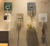 Self-Adhesive Wall Hooks Acrylic Bathroom Hooks for Hanging Waterproof Light Luxury Acrylic Hook, No Punching,Bathroom Towel, Bathroom Clothes Hook