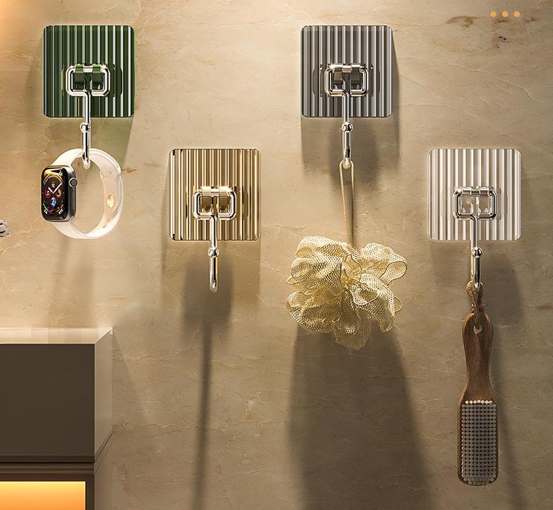 Self-Adhesive Wall Hooks Acrylic Bathroom Hooks for Hanging Waterproof Light Luxury Acrylic Hook, No Punching,Bathroom Towel, Bathroom Clothes Hook
