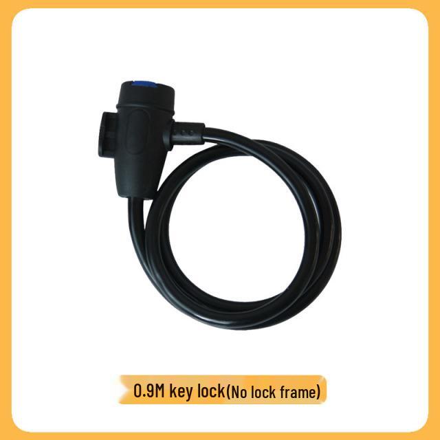 Portable Anti-Theft Bicycle Disc Lock with Steel Cable for Bikes and Electric Vehicles