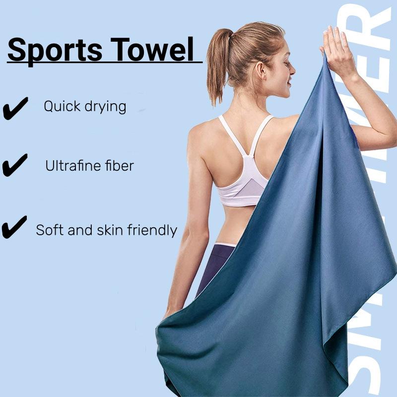 Fast Dry Sport Towel Multifunctional Travel Swimming Yoga Towel Blue Ultra Soft Lightweight Super Absorbent Towel