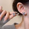 New Colorful Zircon Small Butterfly Earrings for Women Simple Fashion Personality Summer Accessories Party  Birthday Gift
