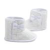 Newborn Baby Autumn Winter Boots Butterfly Knot Knitted Cotton Shoes Solid Fashion Toddler Soft Sole Anti-slip Warm Shoes