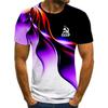 Men's Casual Short Sleeve CCCP Graphic T-shirt Creative Gradient Wear Summer Man Loose Soft T Shirts Trend Tops Male Streetwear