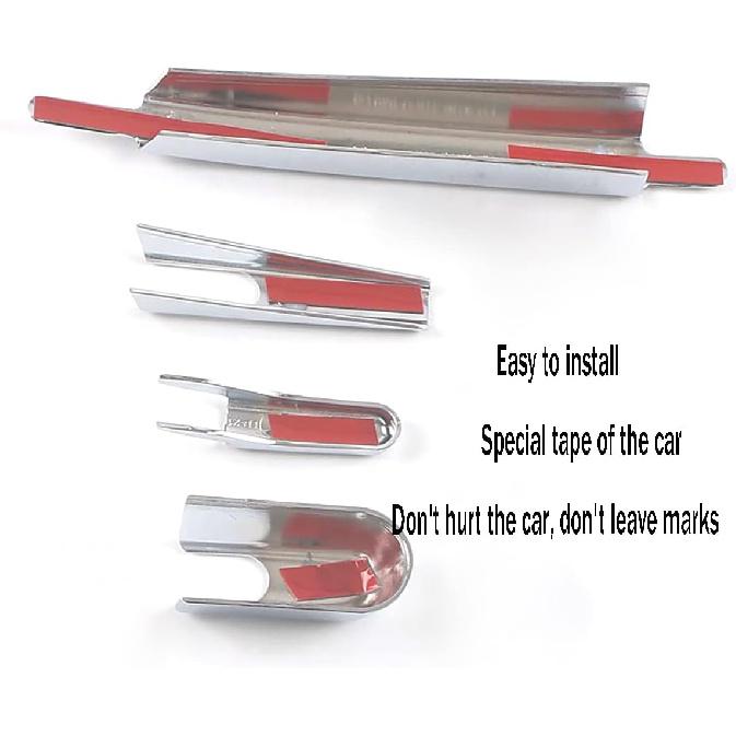 Car Accessories Fit for Toyota Highlander 2020 2021 2022 2023 2024 2025 Rear Window Wiper Cover Trim (Glossy Chrome Style) ABS 4PCS