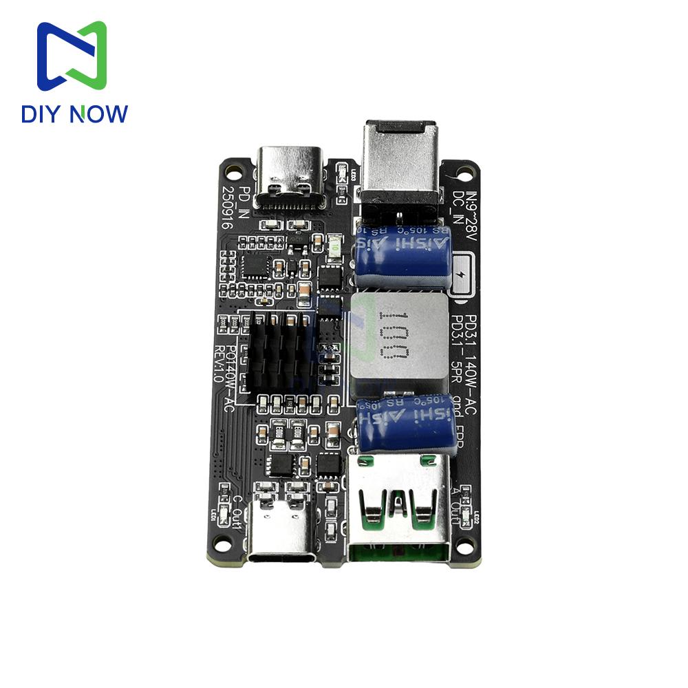PD 140W High-Power DC Step-Down Charging Module Dual-Port Fast USB Charger Full Protocol Fast Charging PD3.1, QC3.0, QC4, QC4+