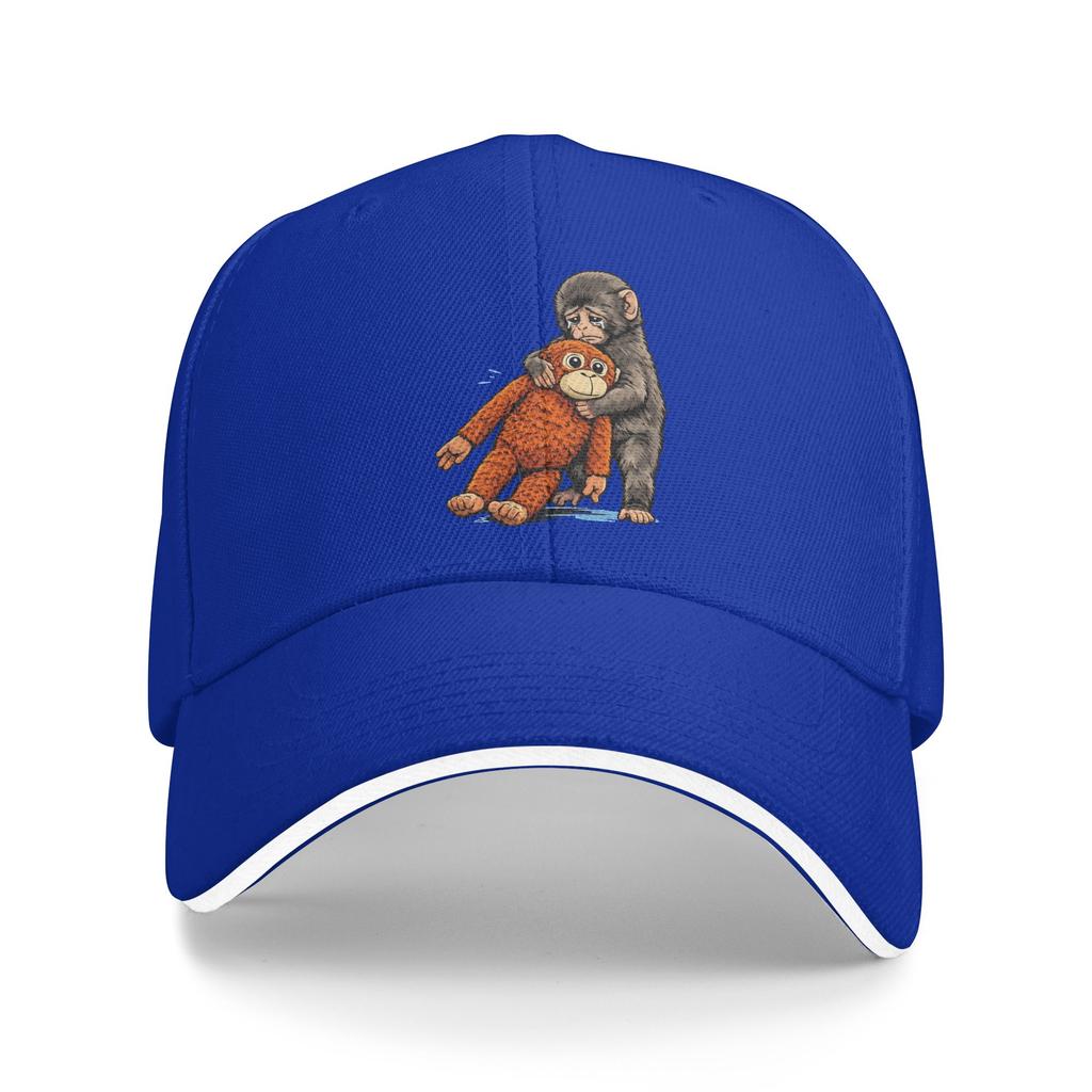 Summer Punch the Monkey Japan Makak Sad Monkey and His Toy Baseball Cap Outdoor Stylish Sun Trucker Hat Hot Sale Baseball Caps