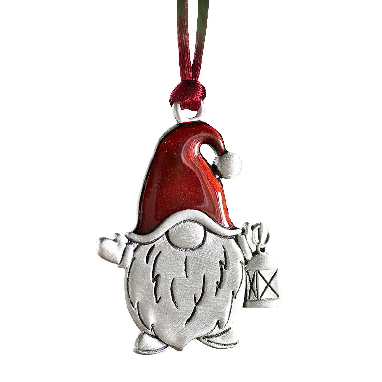 Елочные украшения Металлические украшения с двусторонней печатью Праздничные украшения разноцветный