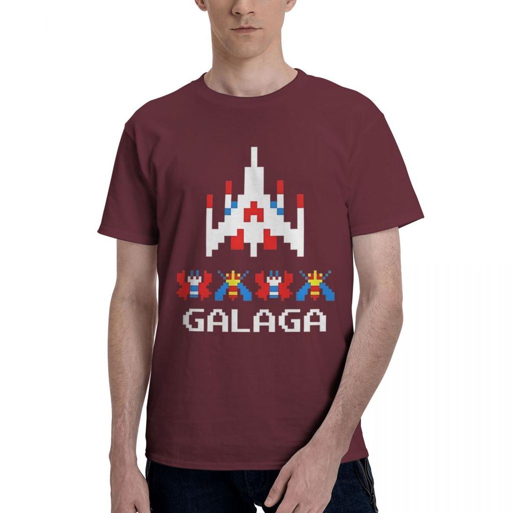 Galaga Arcade Game 100 Cotton Casual Breathable Confortable Vintage Football Shirts 2025 Mens Tops