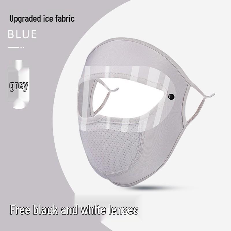 Ice Silk Women's Sunscreen Mask: UV Protection, Breathable, Stylish Design, Protects Eye Corners, 2024 Edition