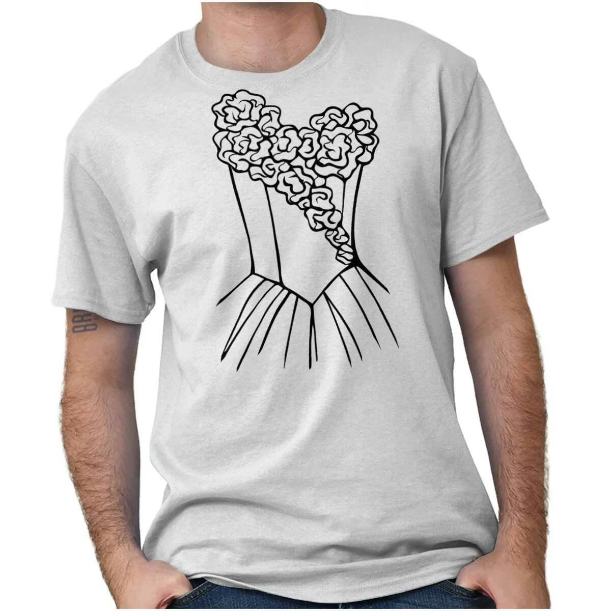 Cute Bachelorette Party Bride Wedding Dress Womens Graphic Crewneck T Shirt Tee M