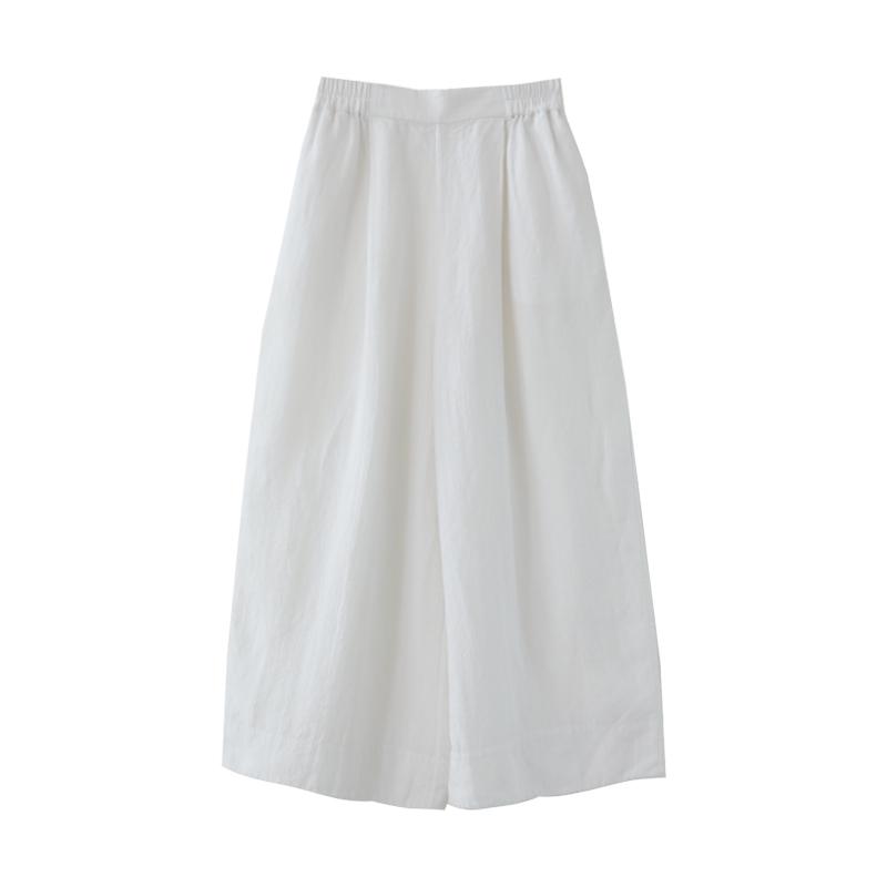 

2026 Summer Collection: 100% Linen Oversized Casual Straight Pants Large чистый белый