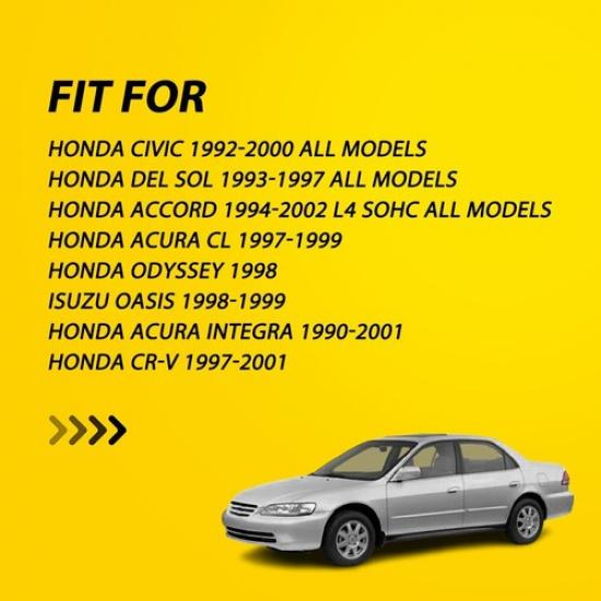 5X Spark Plug Wire Set For Honda Civic Del Sol 92-00 Accord 94-02 Spiral Core EV