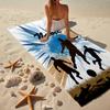 Custom Name Ultra-Soft Beach Towel with Soccer Theme,Ideal for Pool - Camping, Diving - Perfect Travel Essential, Vibrant Beach Towel.