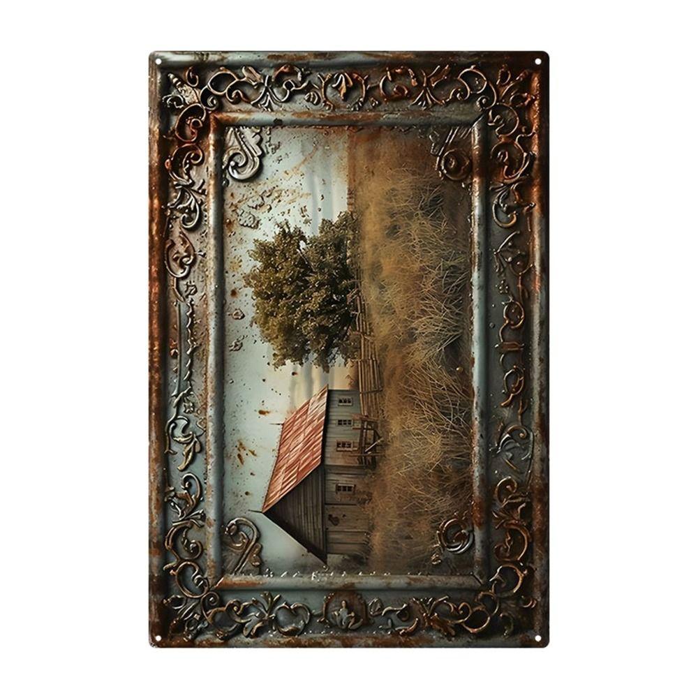 Metal Poster Chicken Easter Eggs Kitchen Decor 20x30cm