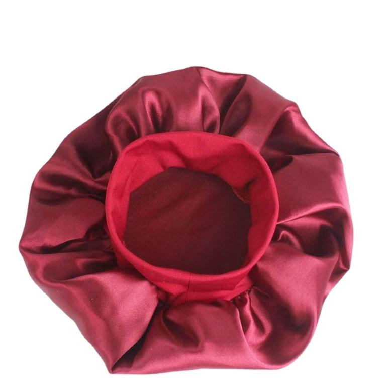 

Высокоэластичная повязка на голову, шляпа с широкими полями для химиотерапии для сна для женщин/детские атласные чепчики для сна на заказ с ночным колпаком/дешевый красный принт