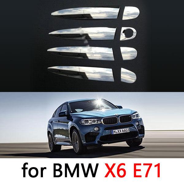 For BMW X1 E84 X3 F25 X5 E70 X5 F15 X6 E71 Accessories Chrome Door Handle Stainless Steel Covers 2011 2012 2013 2014 Car Styling
