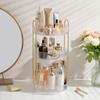 ACSTORi Cosmetic Storage Large Capacity Storage Easy 23cm Box, 360° Rotating, Transparent, Vanity/Bathroom Box, Organization, Multifunctional, (3