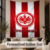 Custom Text Tapestry Eintracht Frankfurt Print Wall Tapestry Indoor Living Room Wall Decor