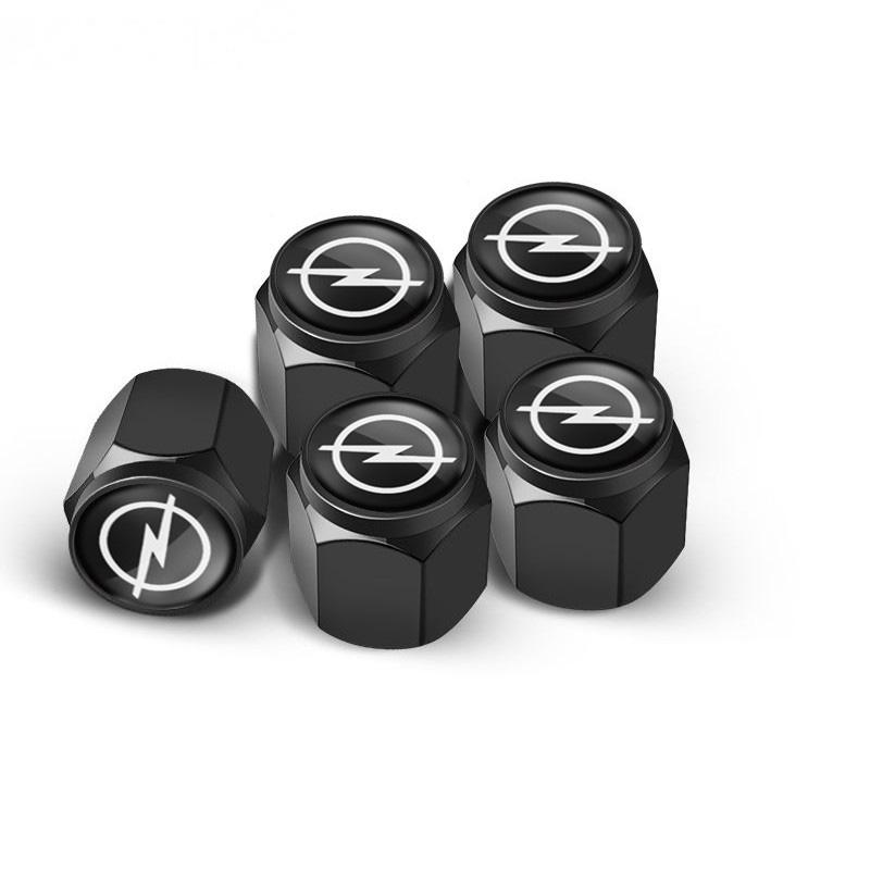 5 szt. Nakrętki na wentyle opon samochodowych Metalowe Trzonki Powietrza Opon Osłona Przeciwpyłowa Do Opel Corsa D Astra Insignia Mokka Adam Combo OPC Vauxhall