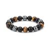 Bracciale Detox Linfatico da Donna Occhio di Tigre Ematite Bracciale in Pietra Naturale Bracciale Dimagrante da Uomo Gioielli per la Salute